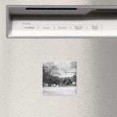 Pferd Gezeichnet Sleigh NYC Magnet (In Situ (Geschirrspüler))