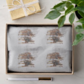 Pferd Gezeichnet Sleigh Weihnachtslandschaft Seidenpapier (Geschenk)