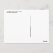 Pferd gezeichnet Wagen Postkarte (Rückseite)