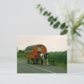 Pferd gezeichnet Wohnwagen, Grafschaft Kerry, Irla Postkarte (Stehend Vorderseite)