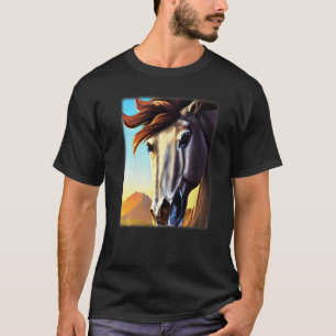 Pferd Grafikdesign Tiermotiv Reiten mit Pr T-Shirt