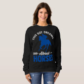 Pferd, grafisch für Jungen und Männer, Pferd 1 Sweatshirt (Vorne ganz)