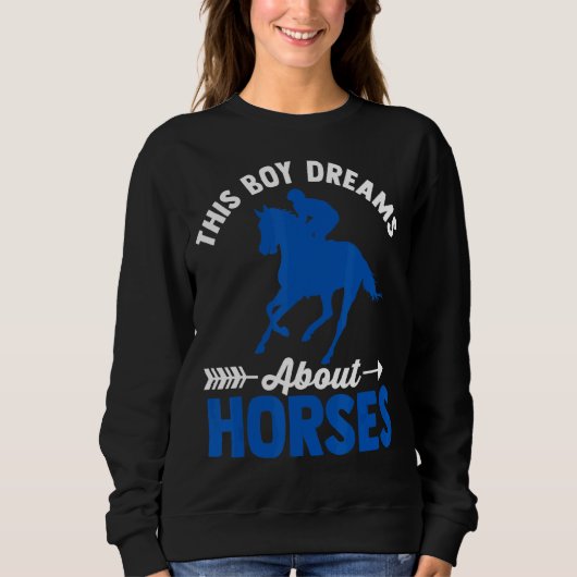 Pferd, grafisch für Jungen und Männer, Pferd 1 Sweatshirt (Vorderseite)