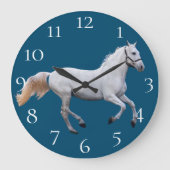 Pferd Große Wanduhr (Vorderseite)
