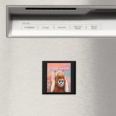 Pferd Großes Mädchen Riesiger Busch Magnet (In Situ (Geschirrspüler))