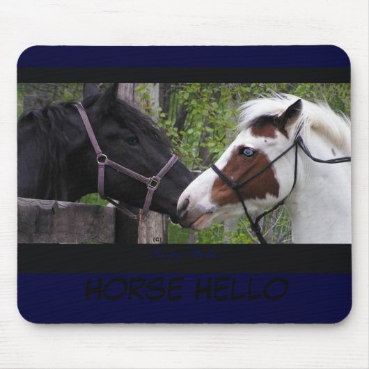 Pferd hallo Mousepad (Vorne)