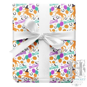 Pferd Halloween Geschenkpapier