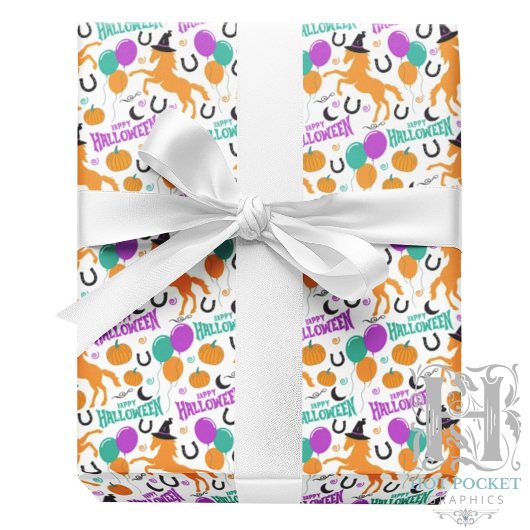 Pferd Halloween Geschenkpapier