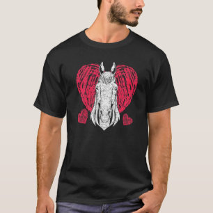 Pferd Herz Pferd Reiten Pferd Reiter Reitsport P T-Shirt