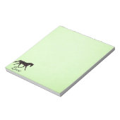 Pferd, Herz und Liebe Notizblock (Rotiert)