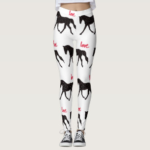 Pferd, Herzen und Liebe Leggings