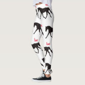 Pferd, Herzen und Liebe Leggings (Links)