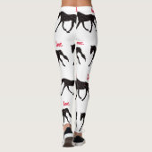 Pferd, Herzen und Liebe Leggings (Rückseite)