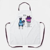 Pferd & Hippo Schürze (Vorderseite)