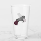 Pferd – Horse Glas (Rückseite)
