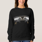 Pferd Horse Heart Laurel wreath Ährenkranz Stars Sweatshirt (Vorderseite)