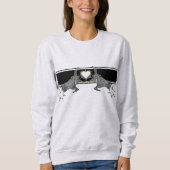 Pferd Horse Heart Laurel wreath Ährenkranz Sweatshirt (Vorderseite)