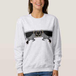 Pferd Horse Heart Laurel wreath Ährenkranz Sweatshirt