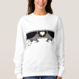 Pferd Horse Heart Laurel wreath Ährenkranz Sweatshirt