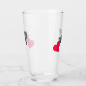 Pferd – Horse neon-pink Glas (Links)