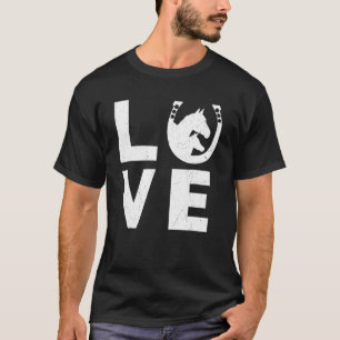 Pferd Hufeisen Reiten Frauen Männer T-Shirt