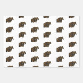 Pferd Hufeisen Scheune Geschenkpapier Set (Vorderseite)