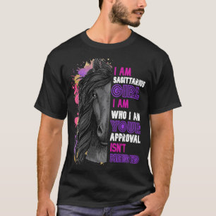 Pferd Ich bin Schütze Mädchen liebt Reiten T T-Shirt