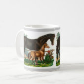 Pferd illustrierte Tasse (Vorderseite Links)