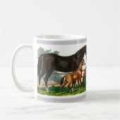 Pferd illustrierte Tasse (Links)