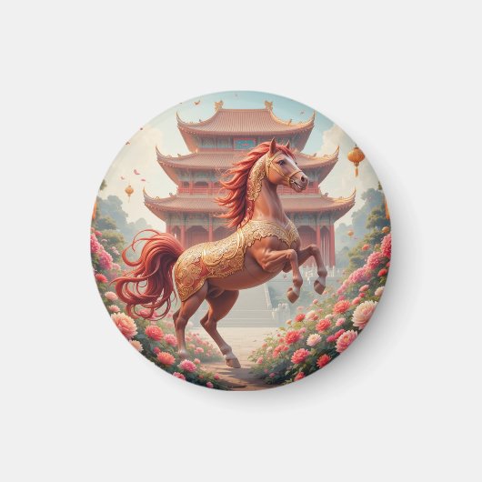 Pferd im chinesischen Jahr Magnet (Vorne)