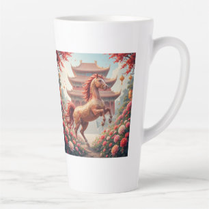 Pferd im chinesischen Jahr Milchtasse