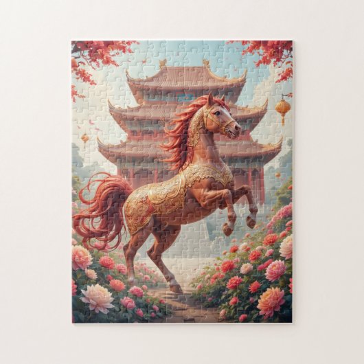 Pferd im chinesischen Jahr  Puzzle (Vertikal)