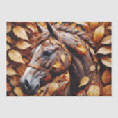 Pferd im Foliage Decoupage Seidenpapier (Vorderseite)