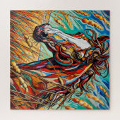 Pferd im Gras 600 Stück Puzzle (Horizontal)