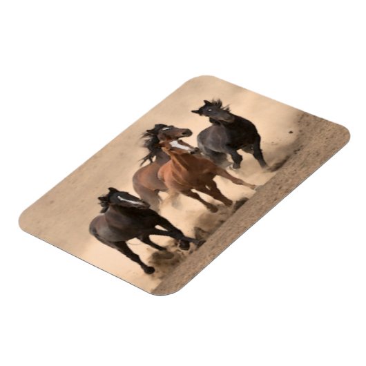 Pferd im Herbst II Magnet (Linke Seite)