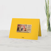 Pferd im Herbst Karte (Rückseite)