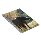 Pferd im Herbst Notizblock (Rechte Seite)