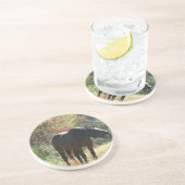 Pferd im Herbst Untersetzer (Seite)