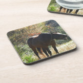 Pferd im Herbst Untersetzer (Linke Seite)