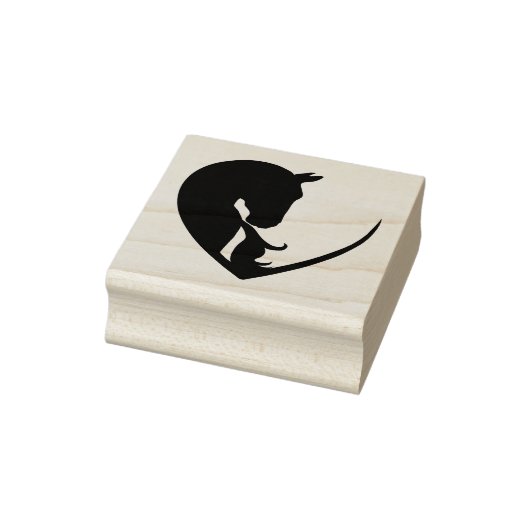 Pferd im Herzen Gummistempel (Stempel)
