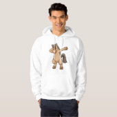 Pferd im Hip Hop Dance Dab Hoodie (Vorne ganz)