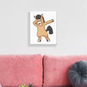 Pferd im Hip Hop Dance Dab Leinwanddruck (Insitu (Wohnzimmer))