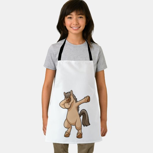 Pferd im Hip Hop Dance Dab Schürze (Insitu)