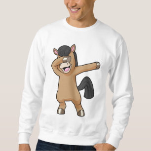 Pferd im Hip Hop Dance Dab Sweatshirt