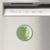 Pferd im Kreis - Grünes Magnet (In Situ (Geschirrspüler))