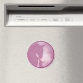 Pferd im Kreis - rosa Magnet (In Situ (Geschirrspüler))