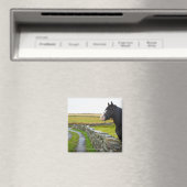 Pferd im ländlichen England Magnet (In Situ (Geschirrspüler))