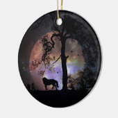 Pferd im Mond Weihnachtsschmuck (Links)