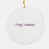 Pferd im Mond Weihnachtsschmuck (Hinten)