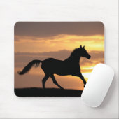 Pferd im Sonnenuntergang Mousepad (Mit Mouse)